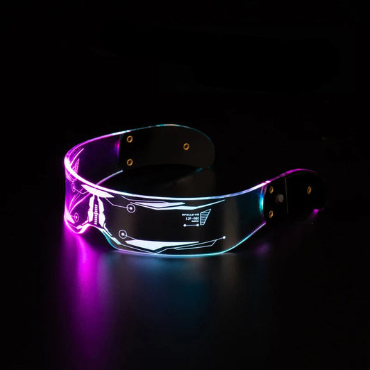 Futuristic LED Luminous  7 Color Party Glasses