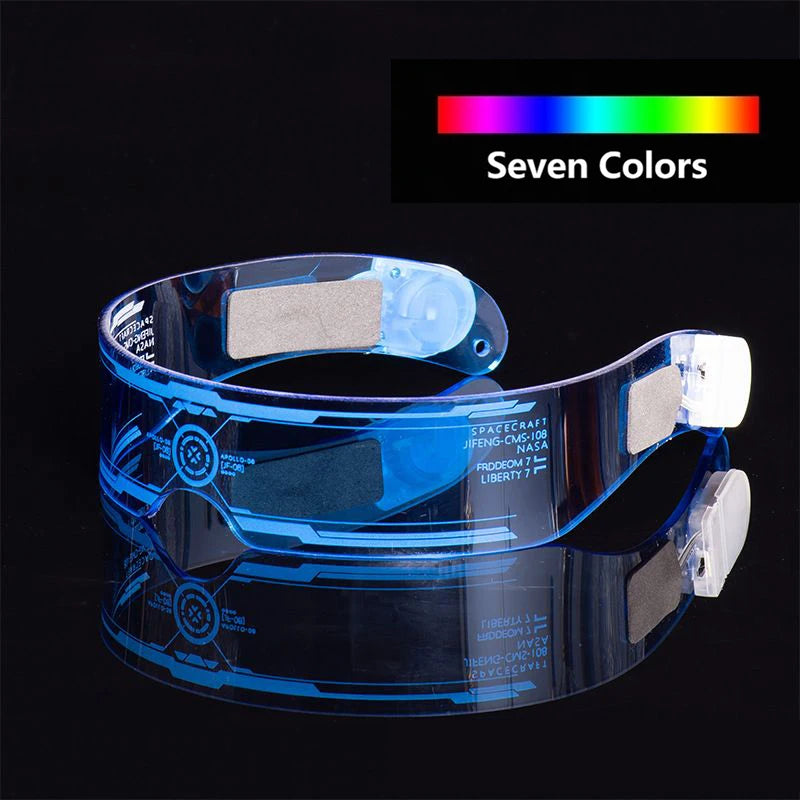 Futuristic LED Luminous  7 Color Party Glasses