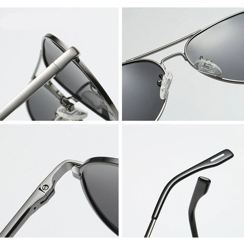Classic Pilot Polarized Sunglasses for Men