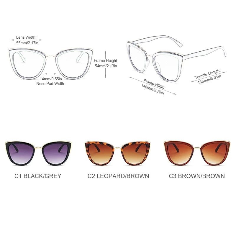 Timeless Splendor Cat-Eye Sunglasses