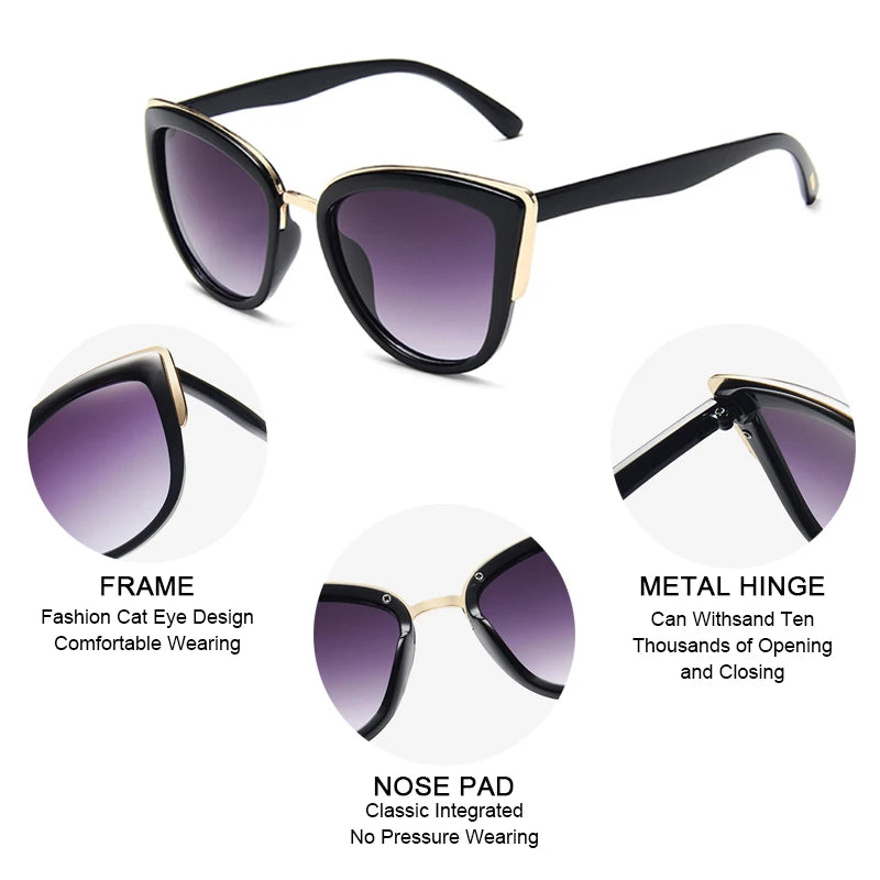 Timeless Splendor Cat-Eye Sunglasses