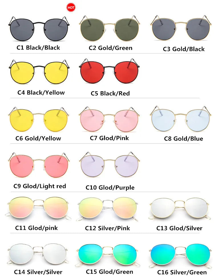 Classic Round Mirror Sunglasses