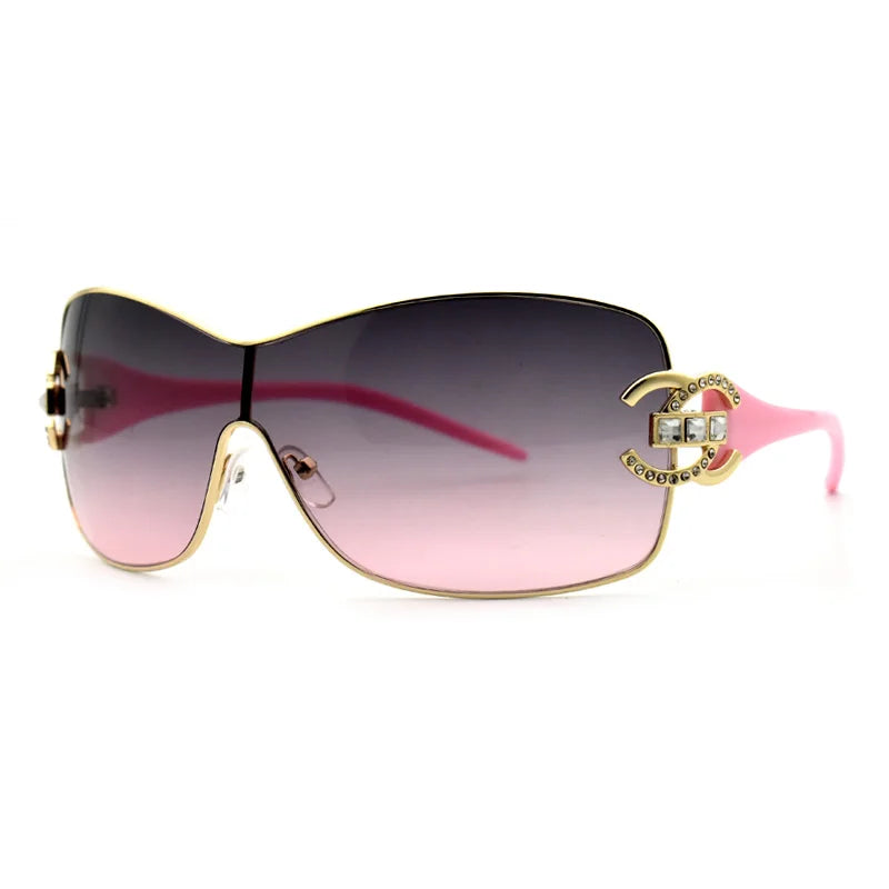 Glam Oversized One Piece Sunglasses
