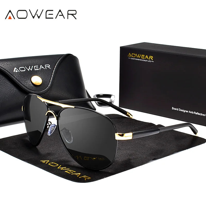 Men's Polarized Aviation Sunglasses