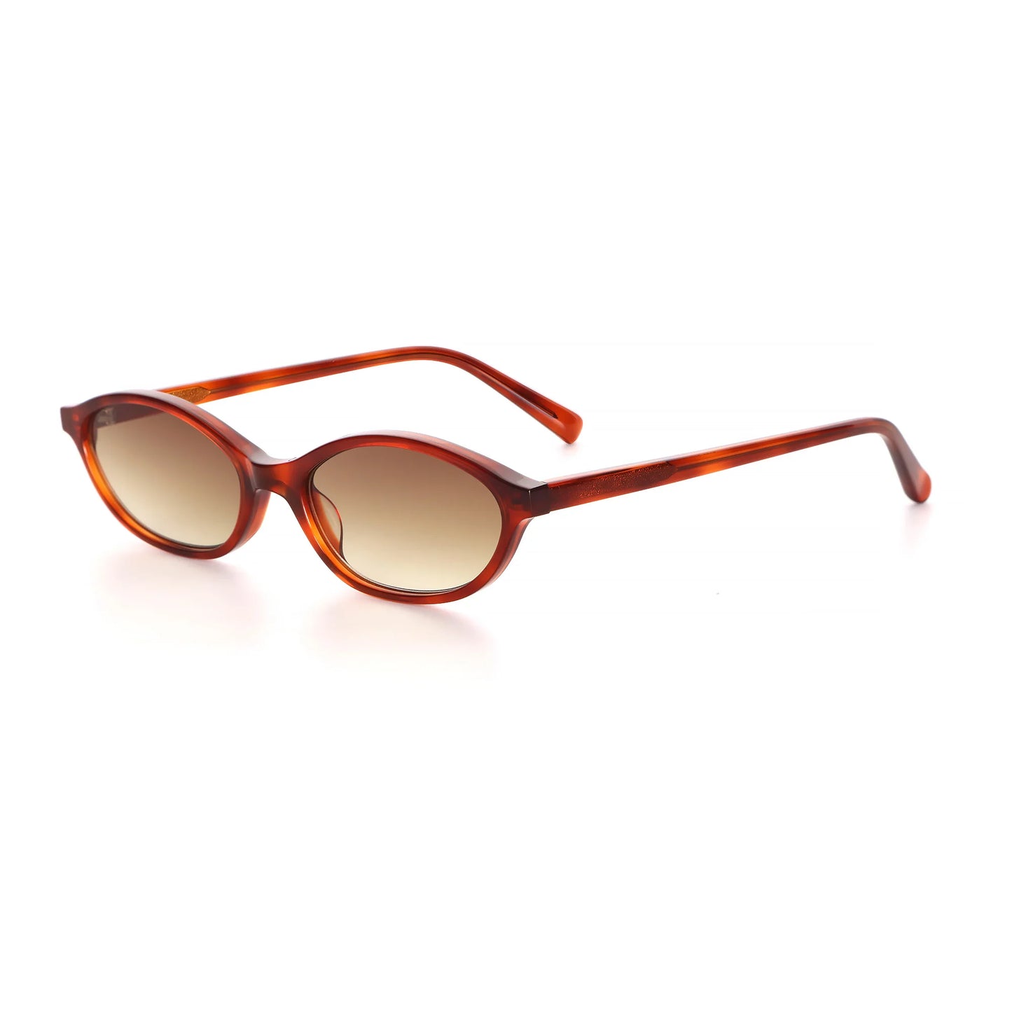 FocusAid Retro Oval Sunglasses – Small Acetate Frame