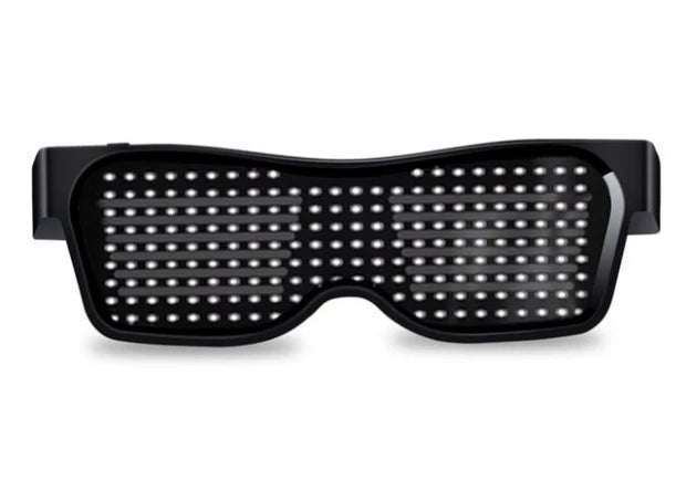 LED Bluetooth DIY Multilingual Text Graffiti Glasses
