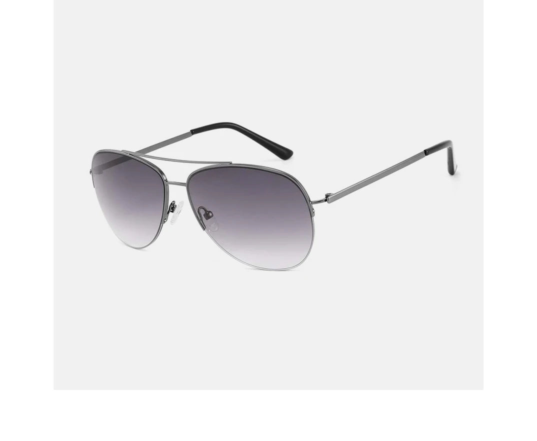 Oversized Aviator Retro Metal Polarized Sunglasses