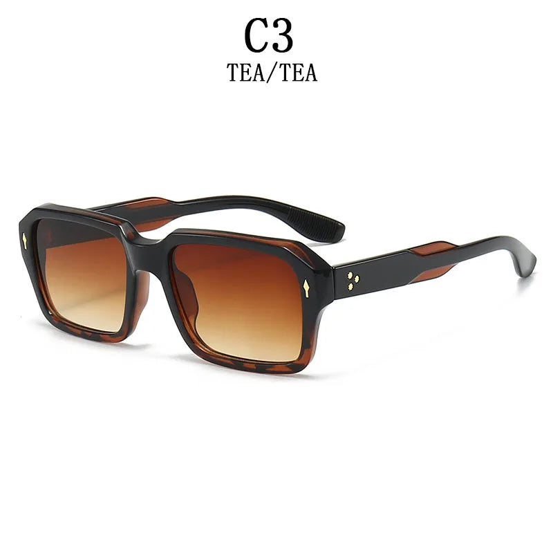 Unisex Square Sunglasses Retro Vintage Fashion Shades