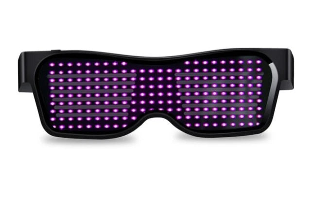 LED Bluetooth DIY Multilingual Text Graffiti Glasses