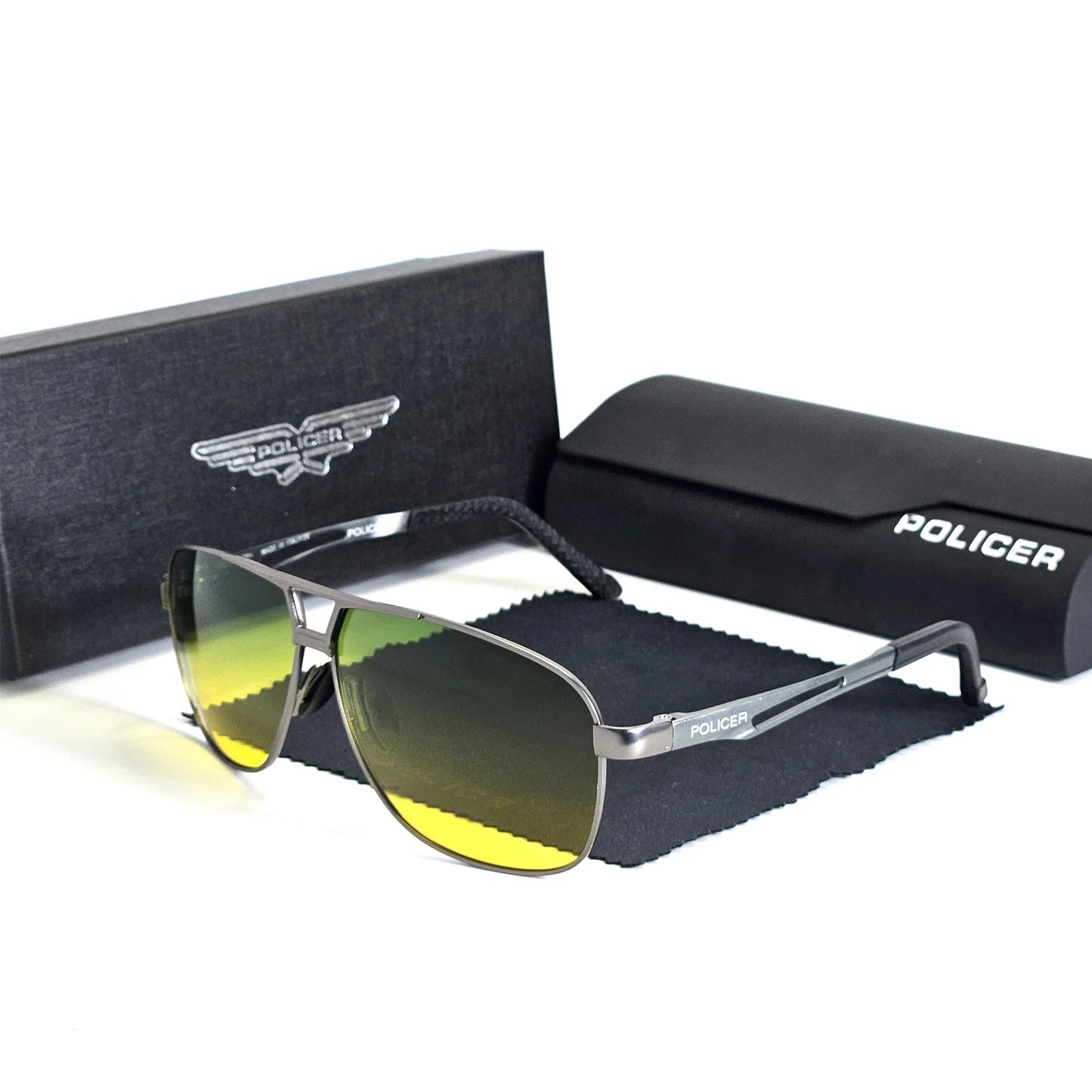 Policer Luxury Polarized Pilot Sunglasses