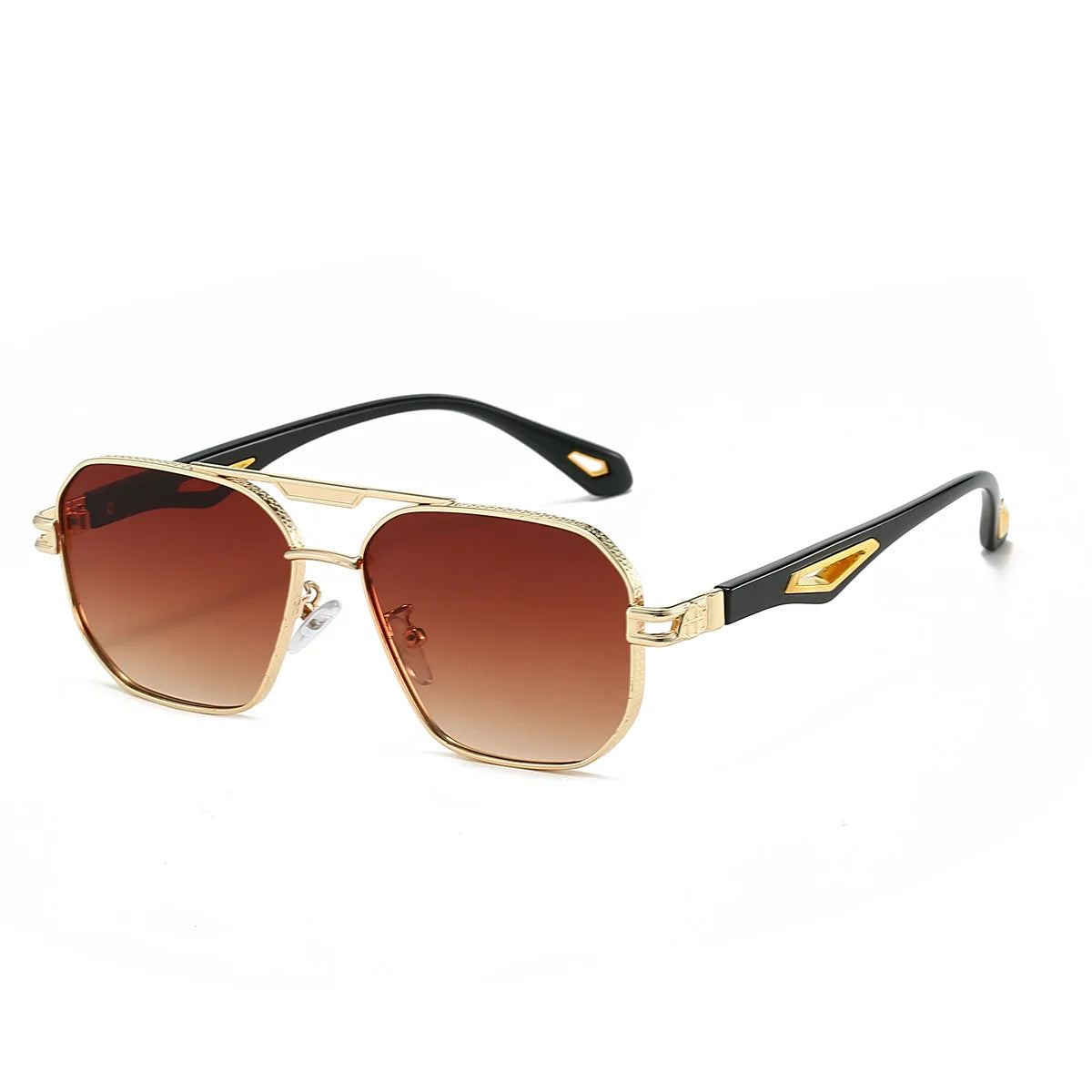 Vintage Classic Double Bridge Gradient Sunglasses