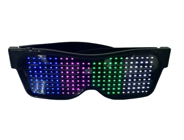LED Bluetooth DIY Multilingual Text Graffiti Glasses