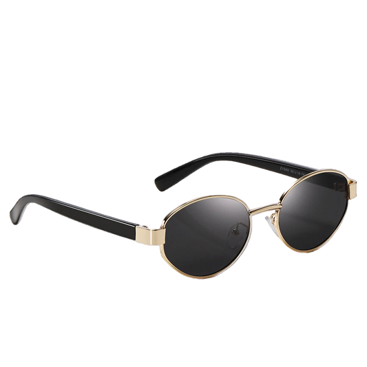 Polarized Oval Sunglasses Vintage Acetate Frame
