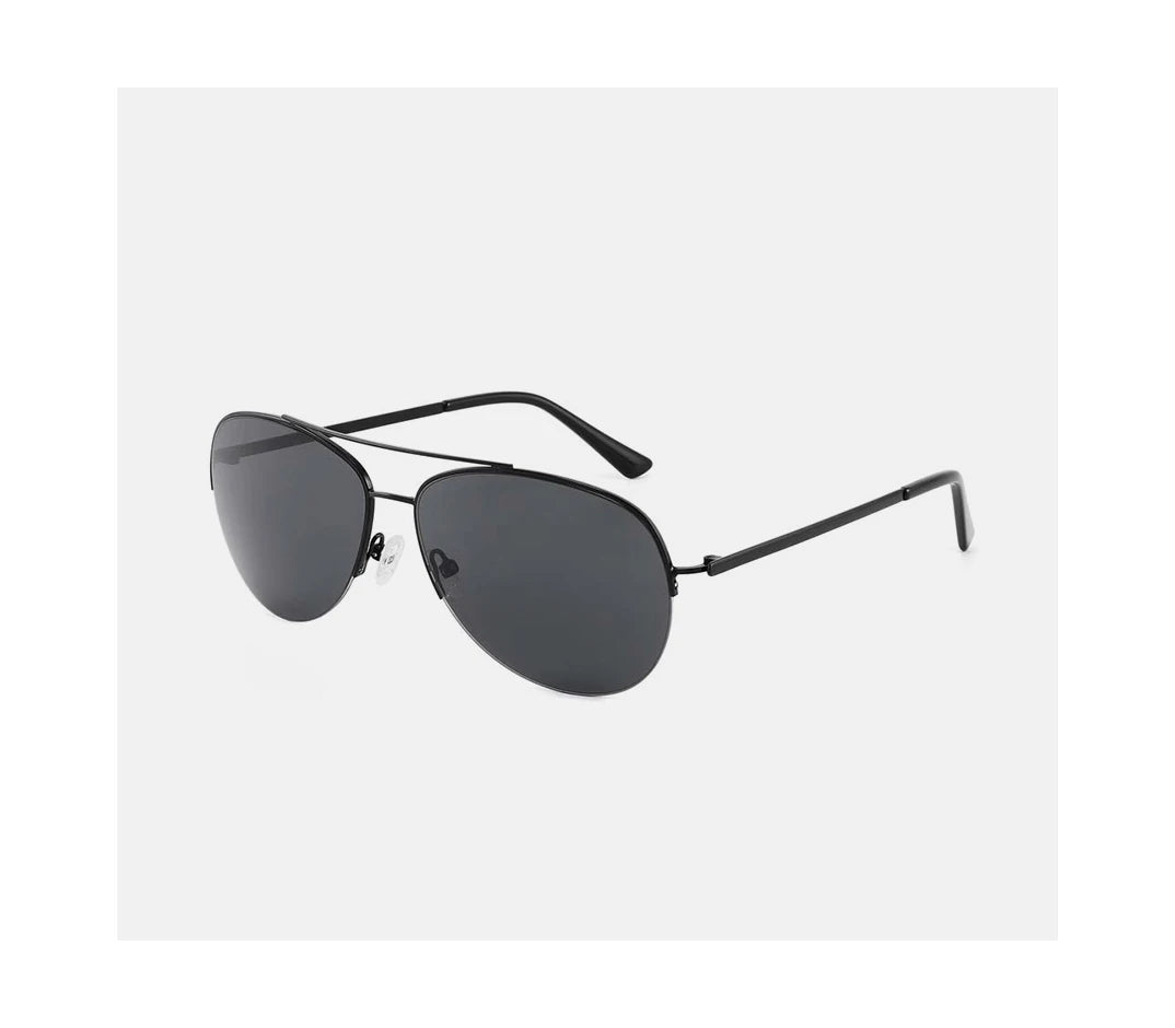 Oversized Aviator Retro Metal Polarized Sunglasses
