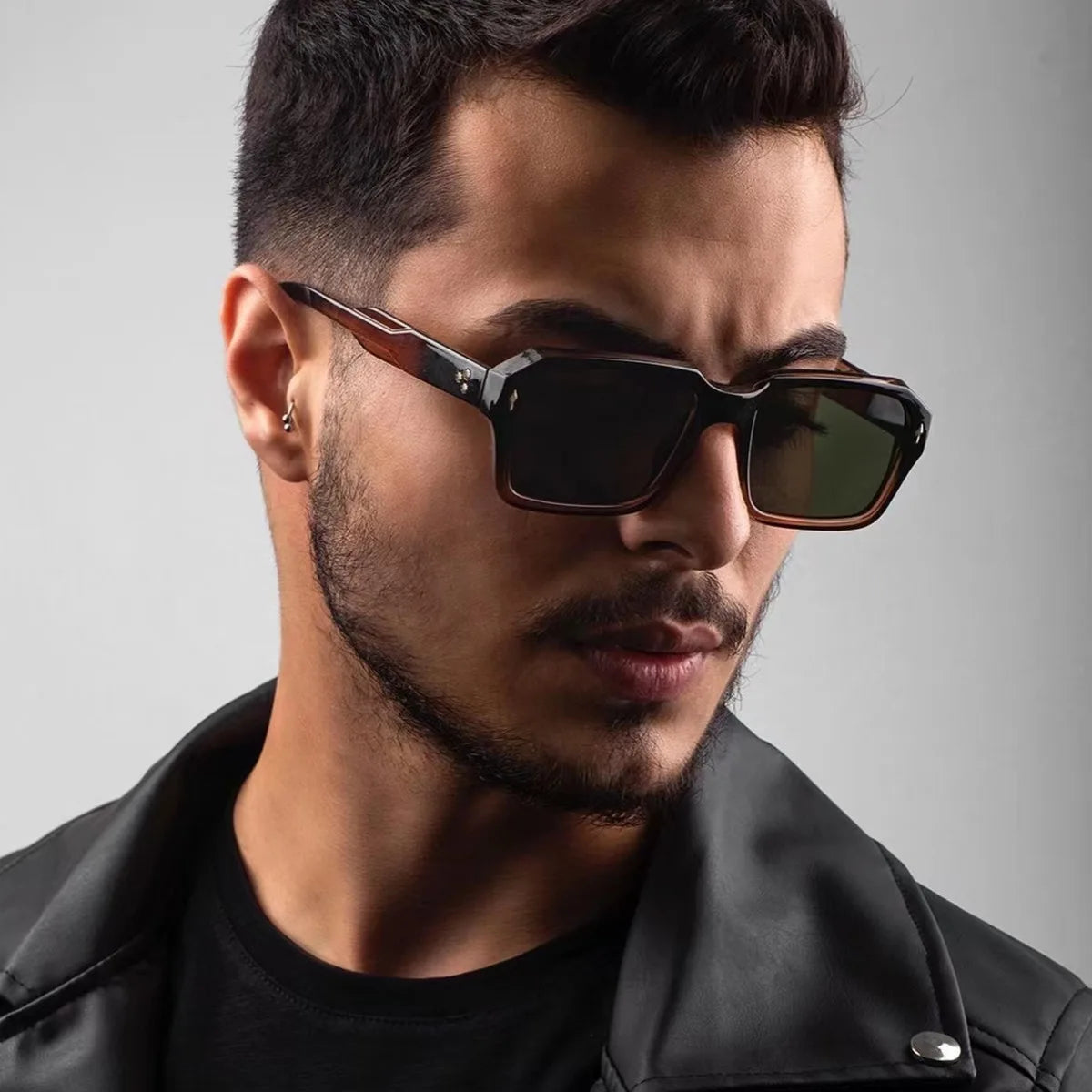 Unisex Square Sunglasses Retro Vintage Fashion Shades