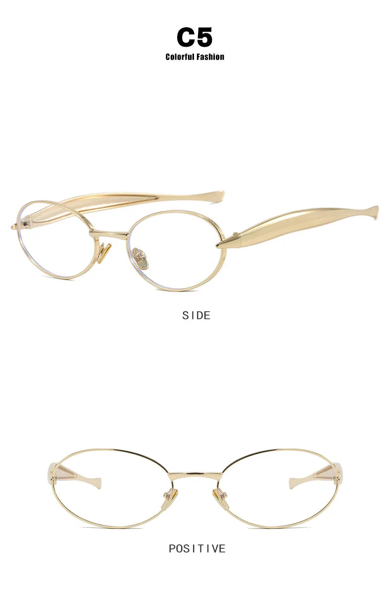 Lunette Oval Luxury Vintage Women's Glasses