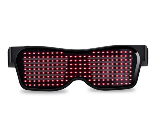 LED Bluetooth DIY Multilingual Text Graffiti Glasses