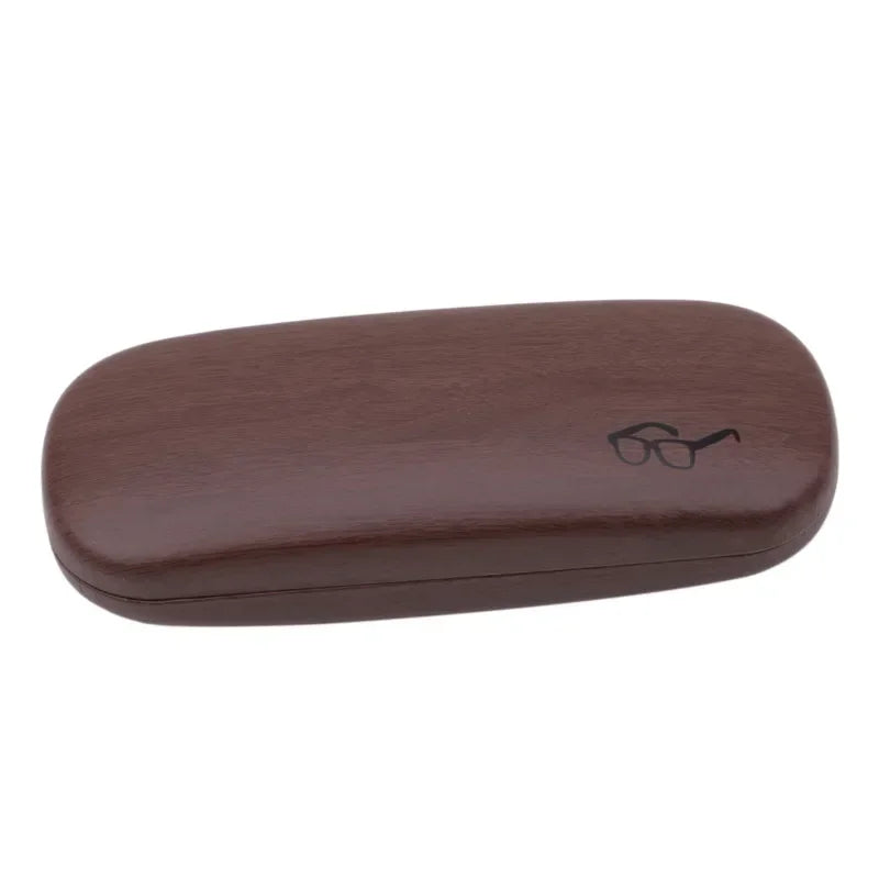 Wood Grain Glasses Case