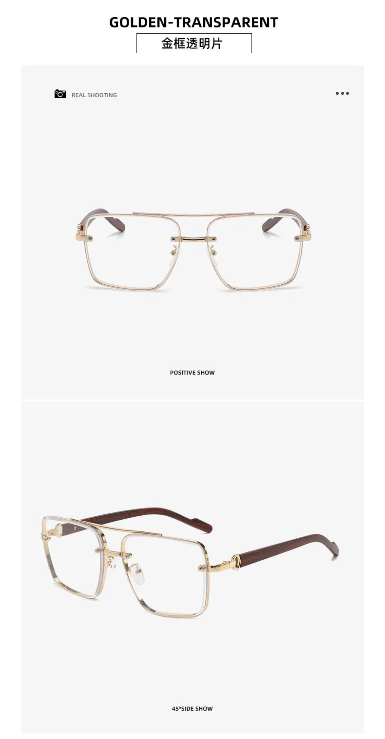 2025 Wooden Square Sunglasses