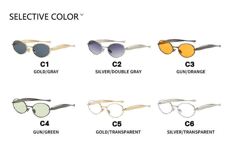 Lunette Oval Luxury Vintage Women's Glasses