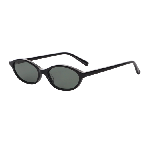 FocusAid Retro Oval Sunglasses – Small Acetate Frame