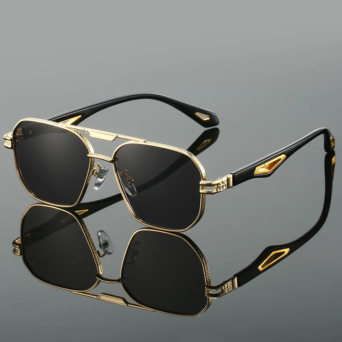 Vintage Classic Double Bridge Gradient Sunglasses