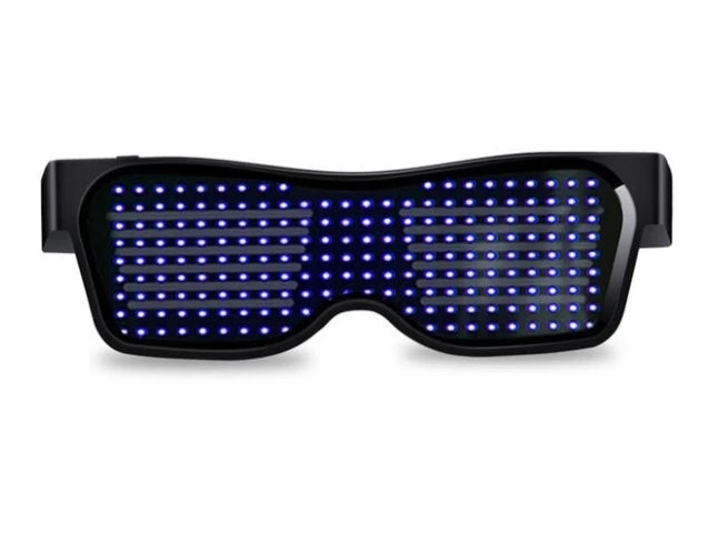 LED Bluetooth DIY Multilingual Text Graffiti Glasses
