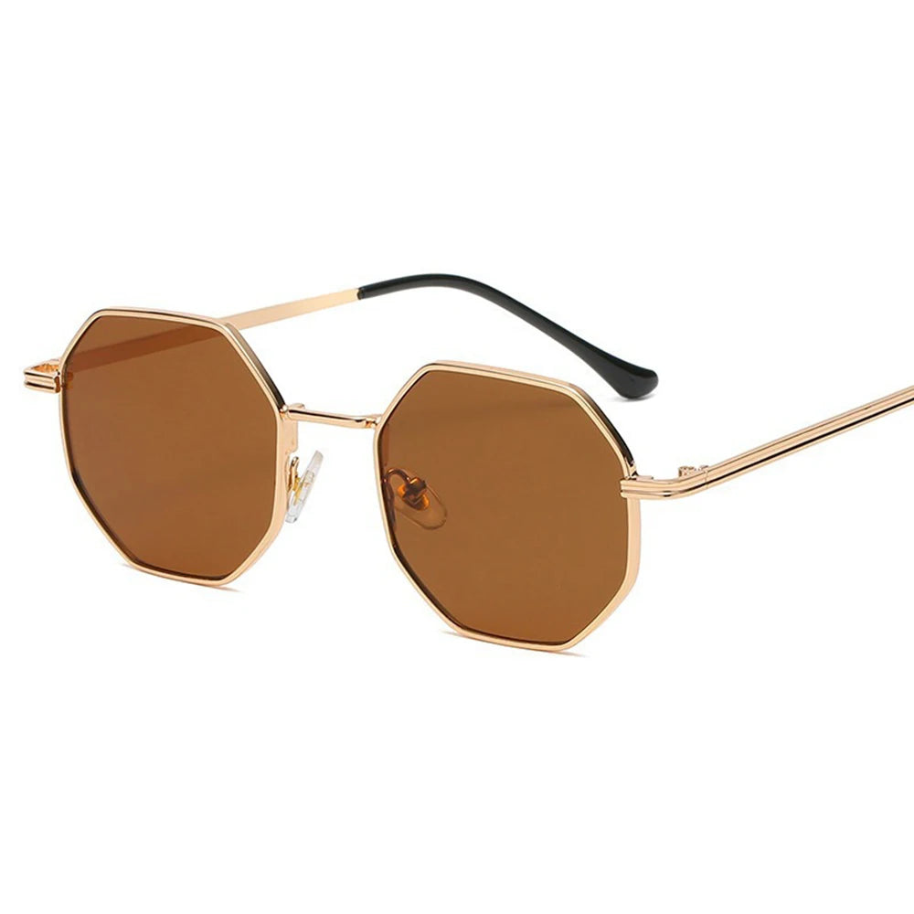 Octagon Ultraviolet Protective Polygonal Sunglasses