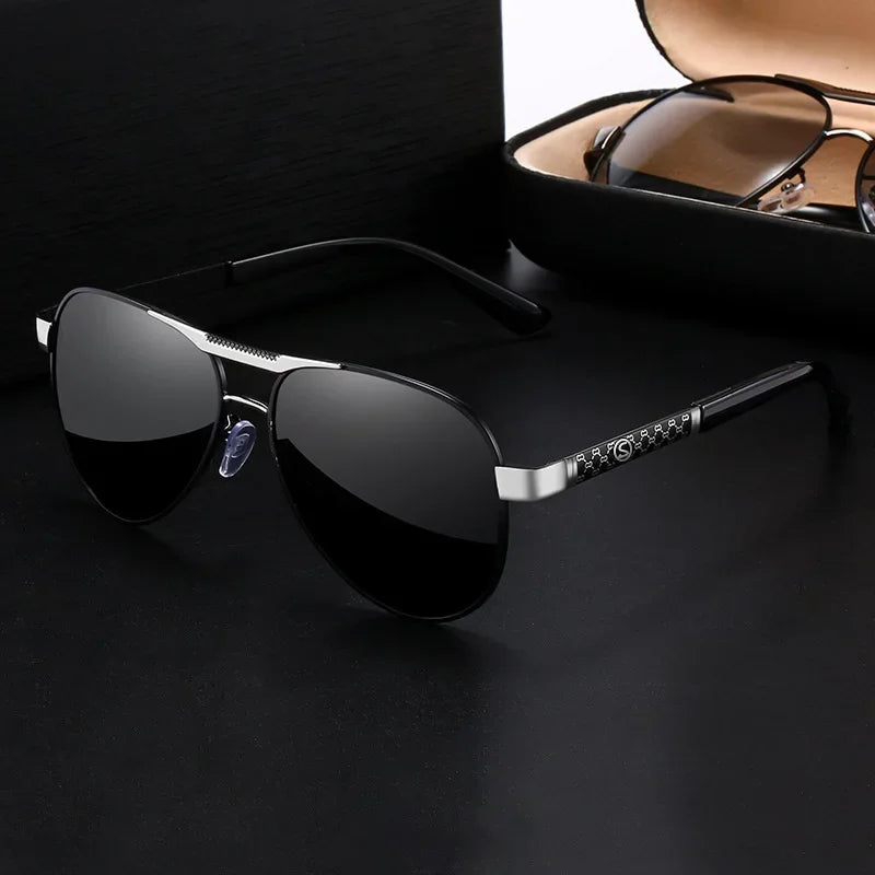 Luxury Vintage Polarized Pilot Sunglasses