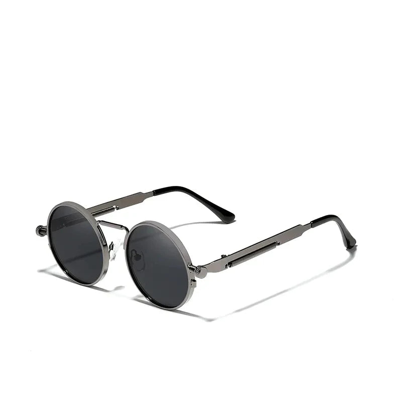 Vintage Round Metal Frame Sunglasses