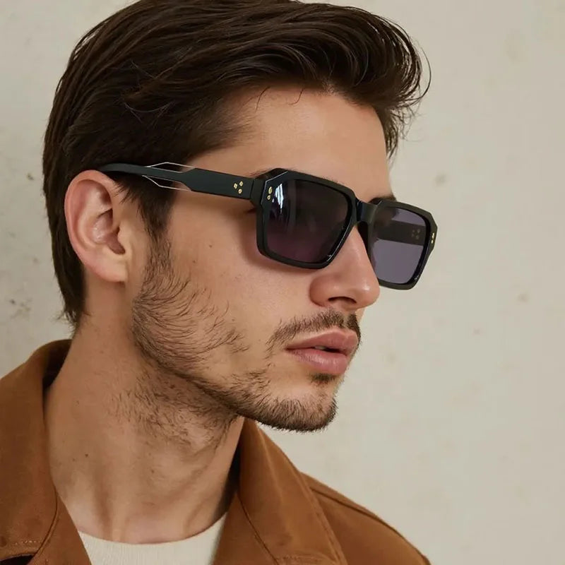 Unisex Square Sunglasses Retro Vintage Fashion Shades