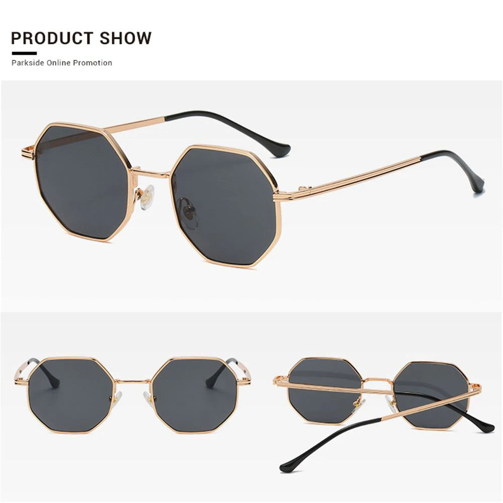 Octagon Ultraviolet Protective Polygonal Sunglasses