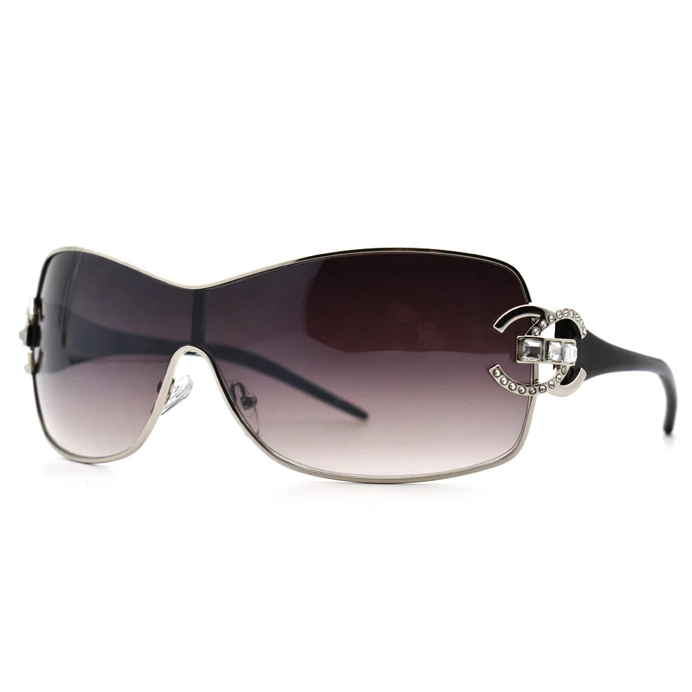 Glam Oversized One Piece Sunglasses