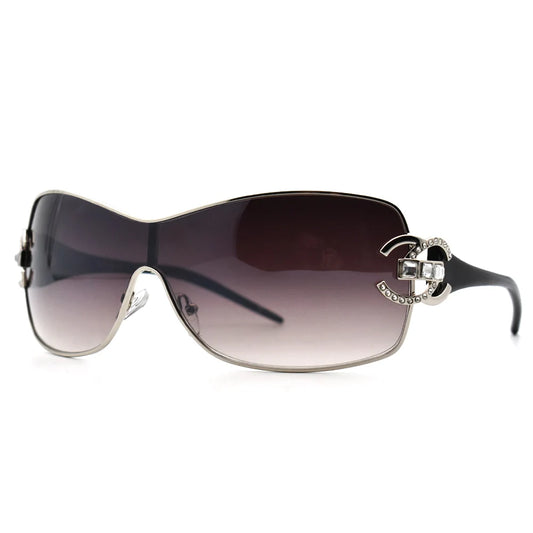 Glam Oversized One Piece Sunglasses
