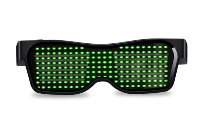 LED Bluetooth DIY Multilingual Text Graffiti Glasses