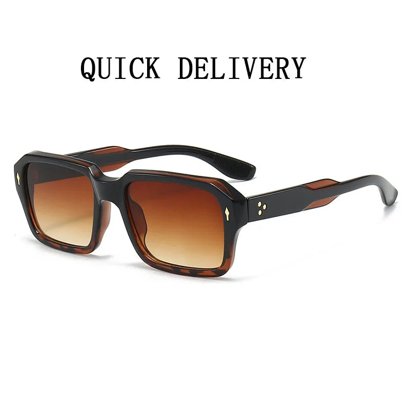 Unisex Square Sunglasses Retro Vintage Fashion Shades