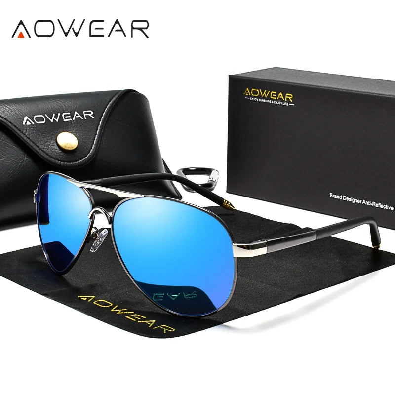 Men's Polarized Aviation Sunglasses