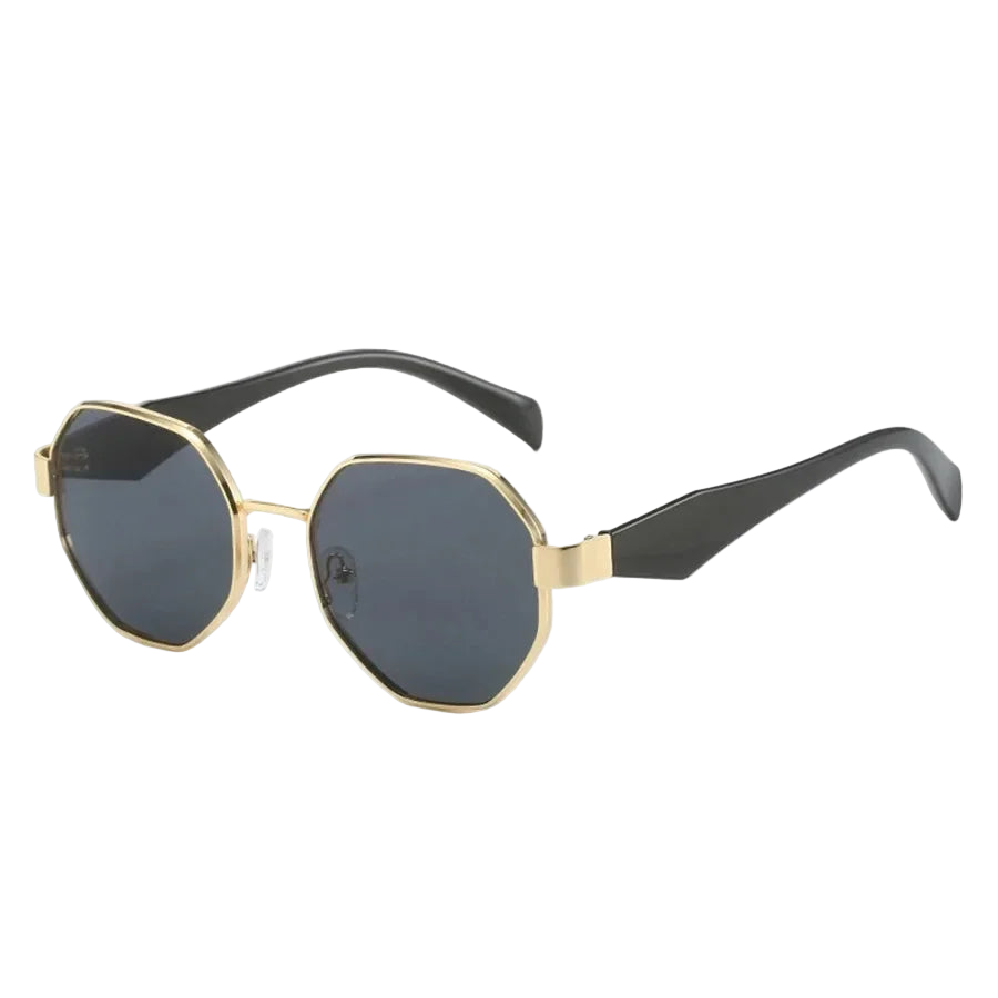 Trendy Polygon Sunglasses β Retro Metal