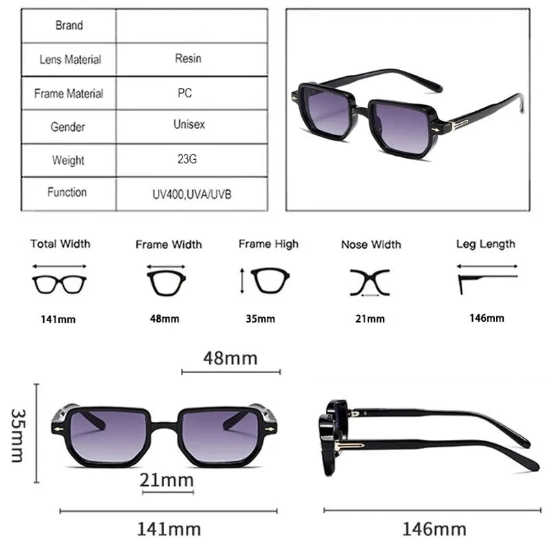 Candy Party Rectangle Sunglasses