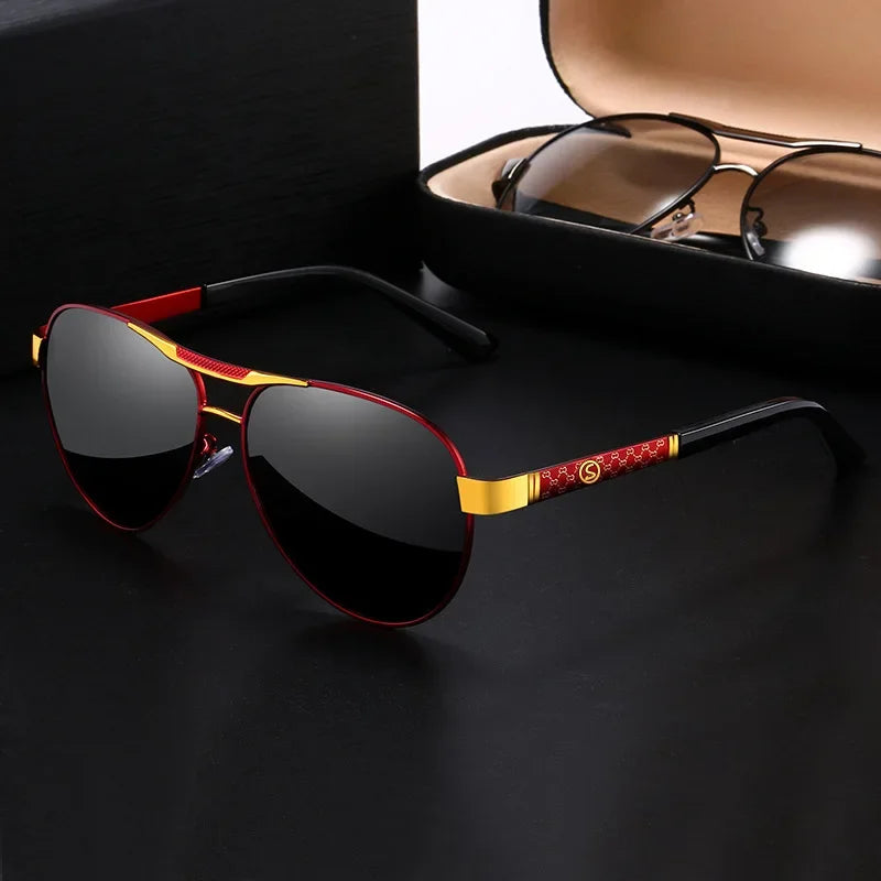 Luxury Vintage Polarized Pilot Sunglasses