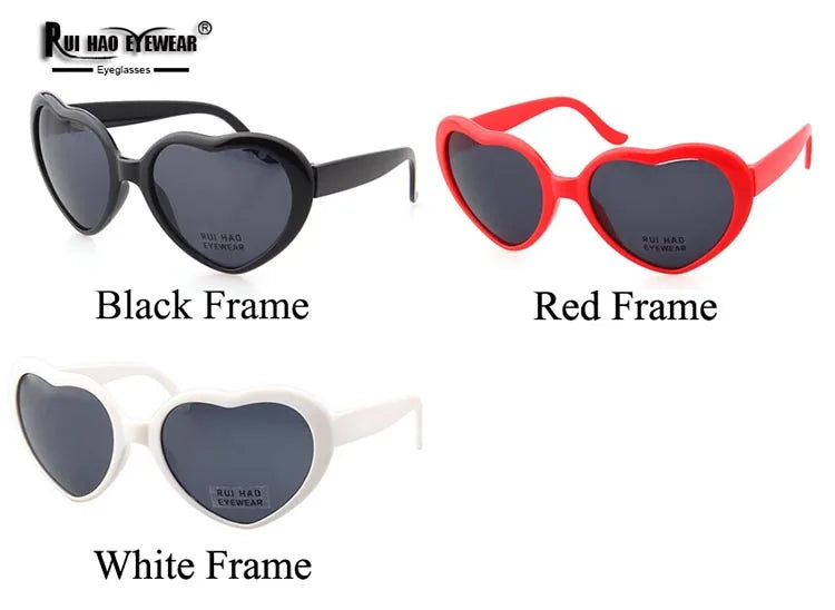 Love Heart Diffraction Glasses