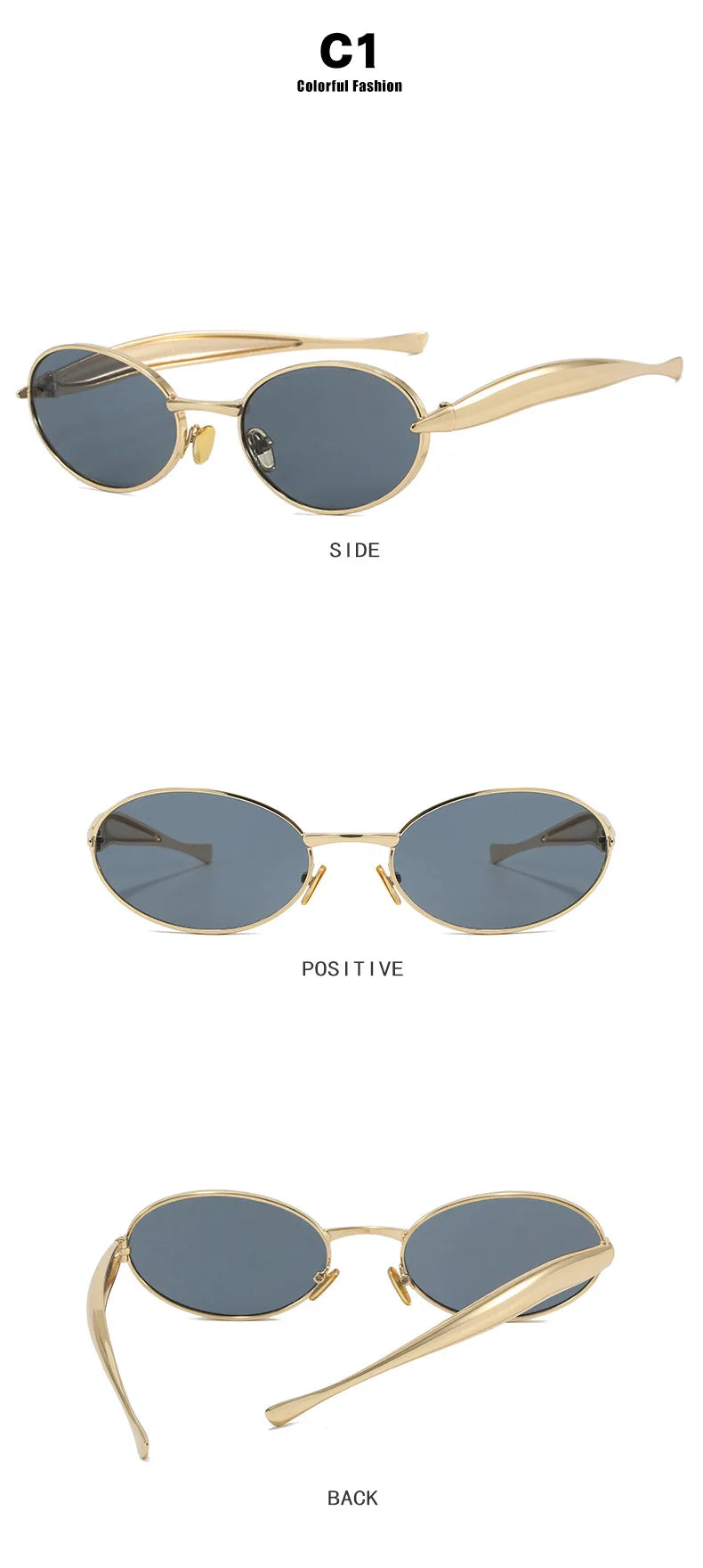 Lunette Oval Luxury Vintage Women's Glasses