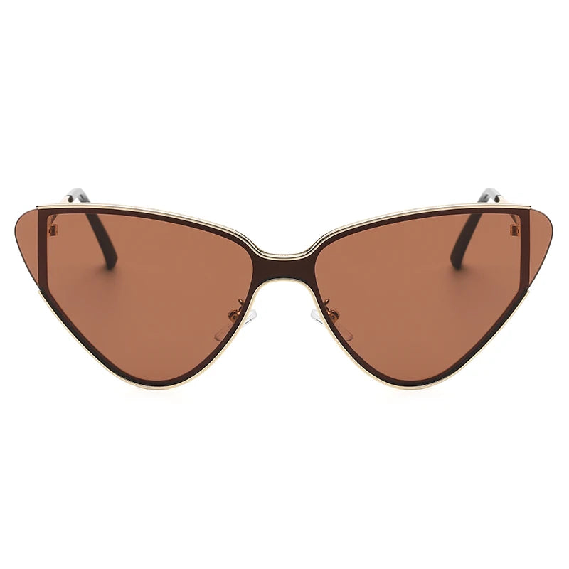 Luxury Metal Punk Cat Eye Women's Sunglasses