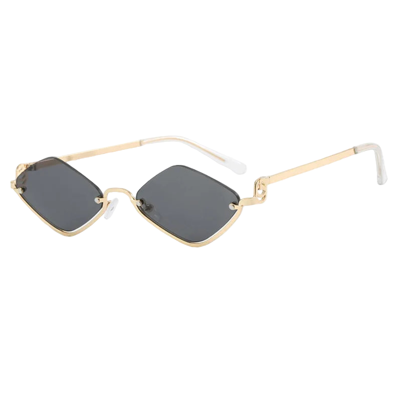 Half-Frame Diamond Sunglasses – Small Frame