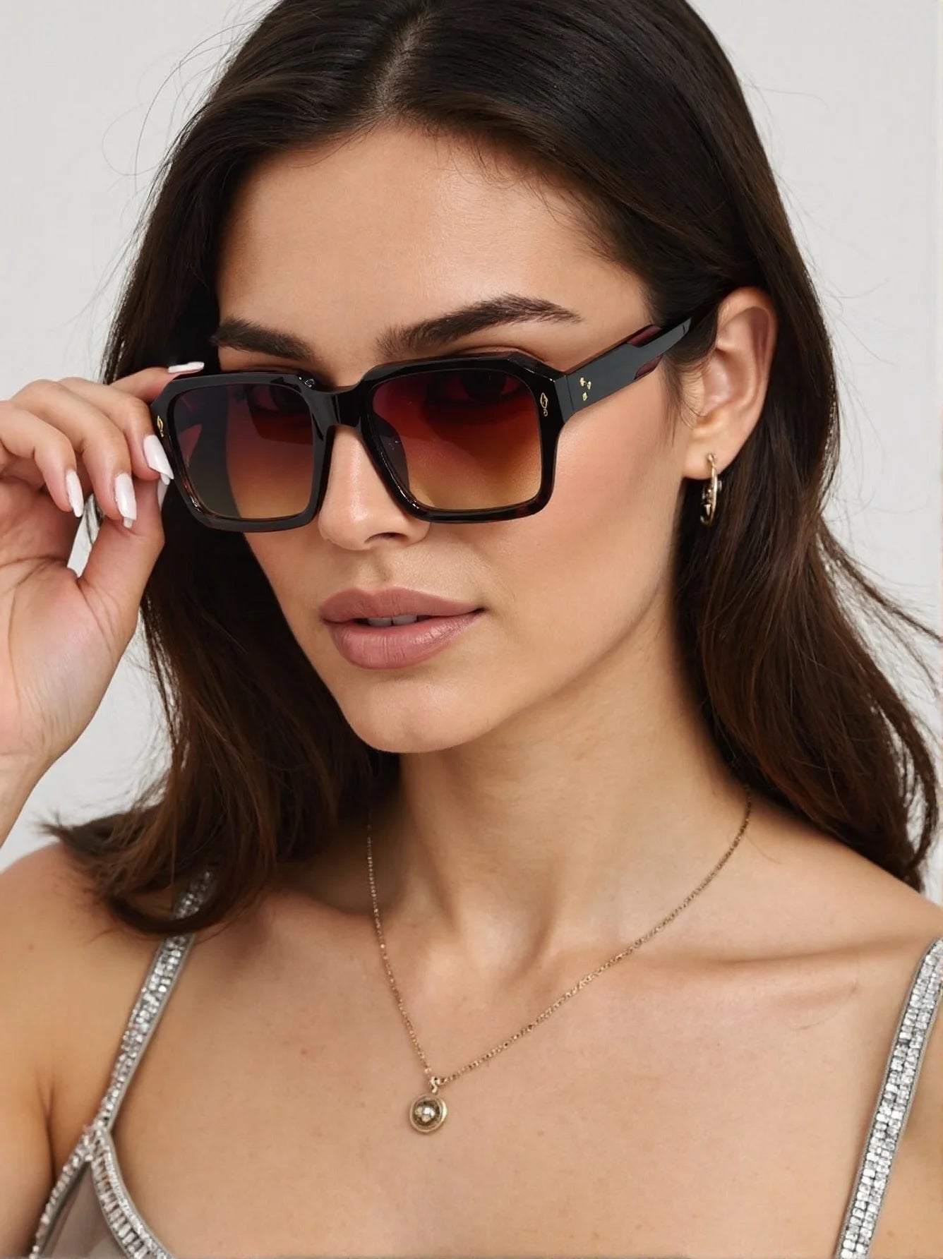 Unisex Square Sunglasses Retro Vintage Fashion Shades