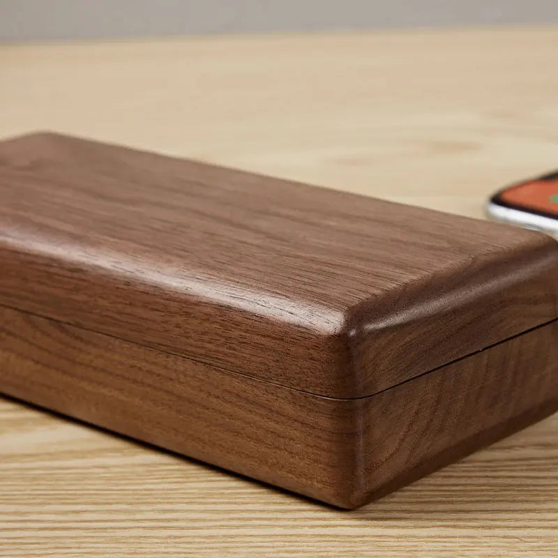 Retro Black Walnut Eyewear Case