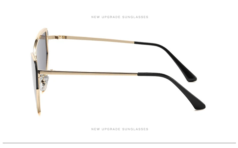 Luxury Metal Punk Cat Eye Women's Sunglasses