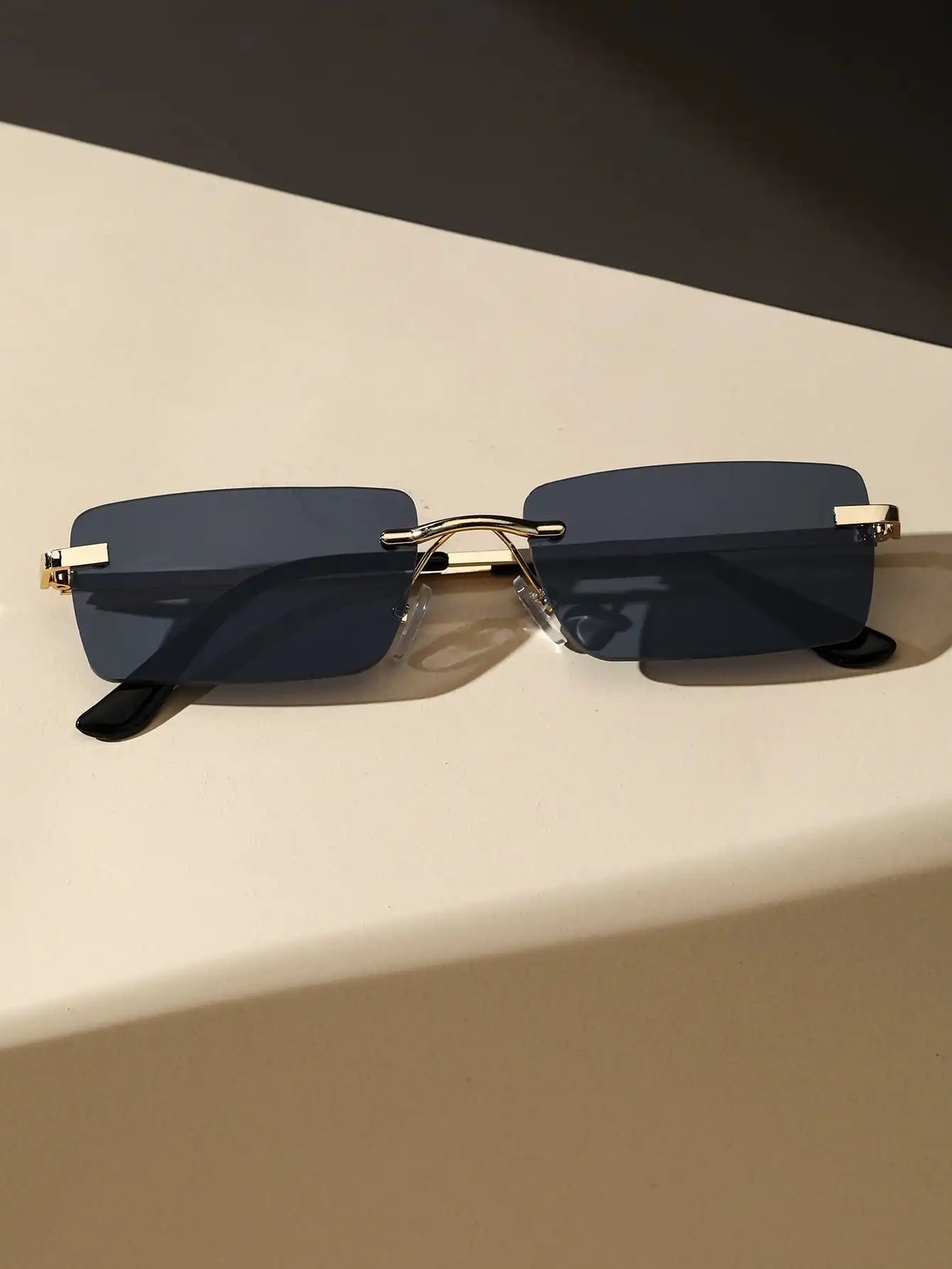 Rimless Square Sunglasses – Trendy Plastic