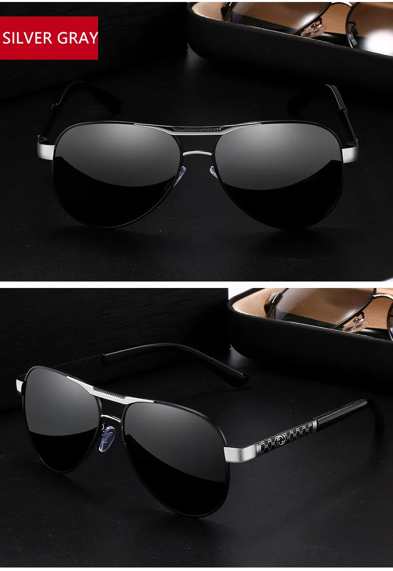 Luxury Vintage Polarized Pilot Sunglasses