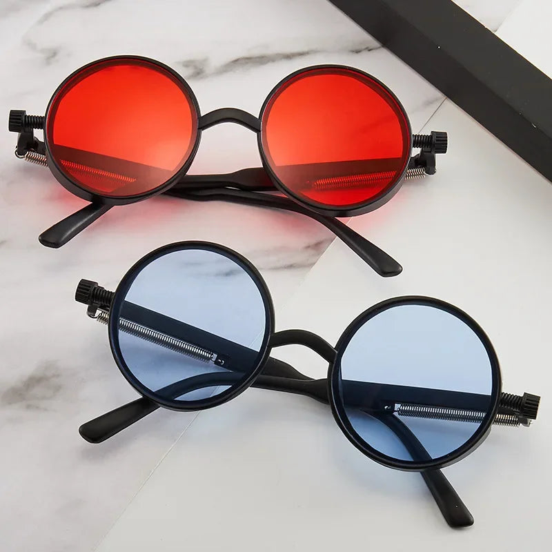 Retro Luxury Designer Round Sunglasses